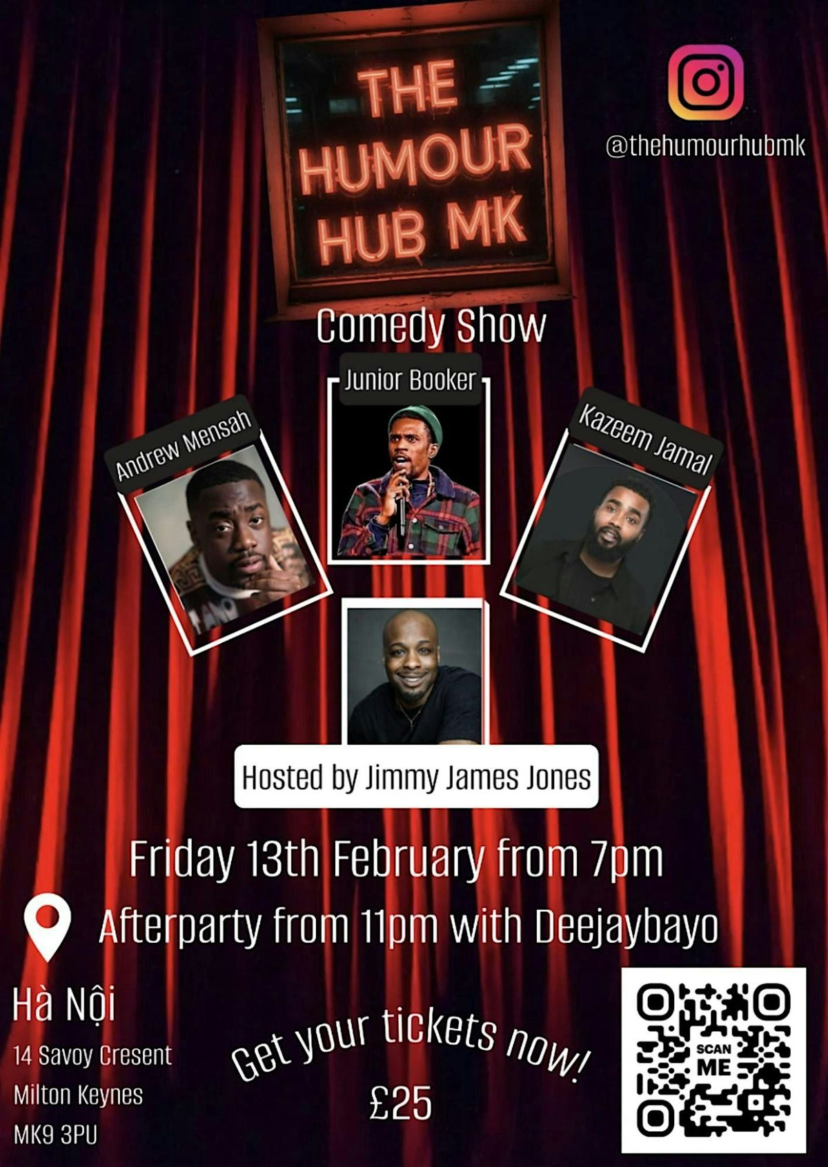 The Humour Hub MK Comedy Night - Friday 13th February 2026, Milton ...