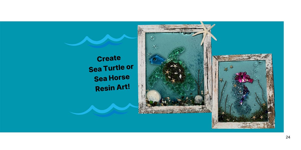 Create a Beautiful Sea Horse or Sea Turtle Resin Art 2, 9 November | Event in Flagler Beach | AllEvents
