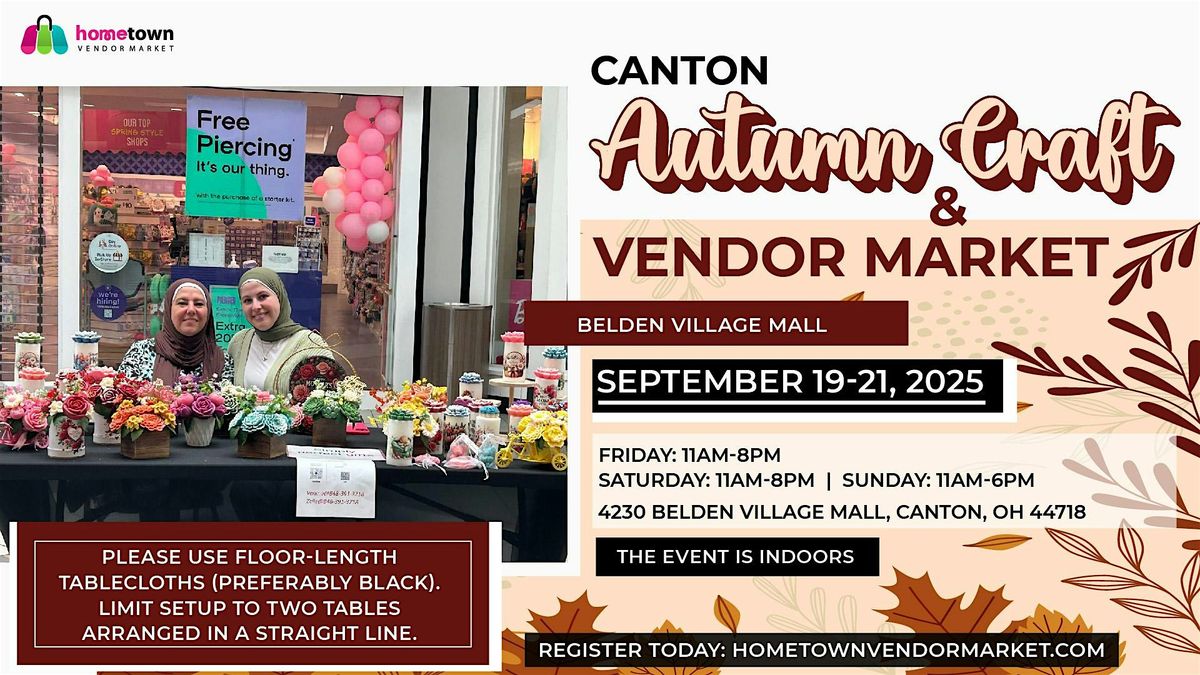 Canton Autumn Craft and Vendor Market, 19 September | Event in Canton | AllEvents