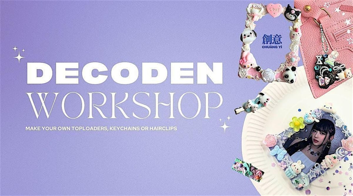 Decoden workshop | Make your photoframe, toploaders, keychains or hairclips, 16 November | Event in Rotterdam