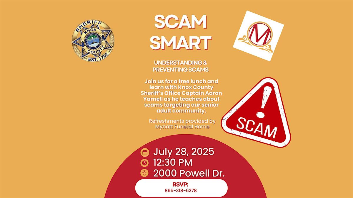 Scam Smart, 28 July | Event in Powell | AllEvents