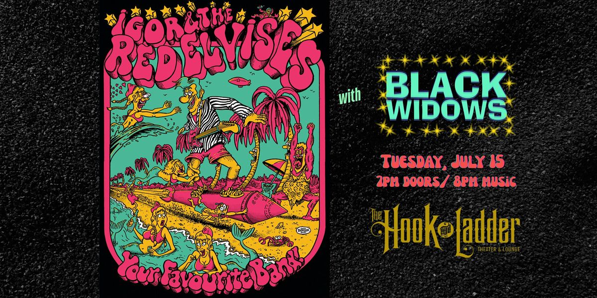 Igor & The Red Elvises with Special Guests Black Widows, 15 July | Event in Minneapolis | AllEvents
