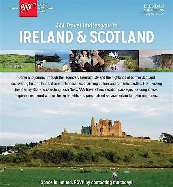 AAA Travel invites you to IRELAND & SCOTLAND, 9 September | Event in Garner | AllEvents