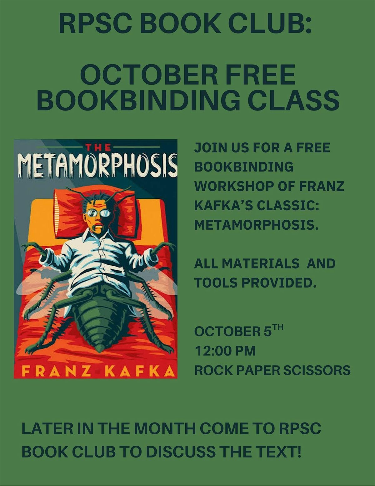 RPSC Book Club's October Free Bookbinding Workshop | Event in Oakland | AllEvents