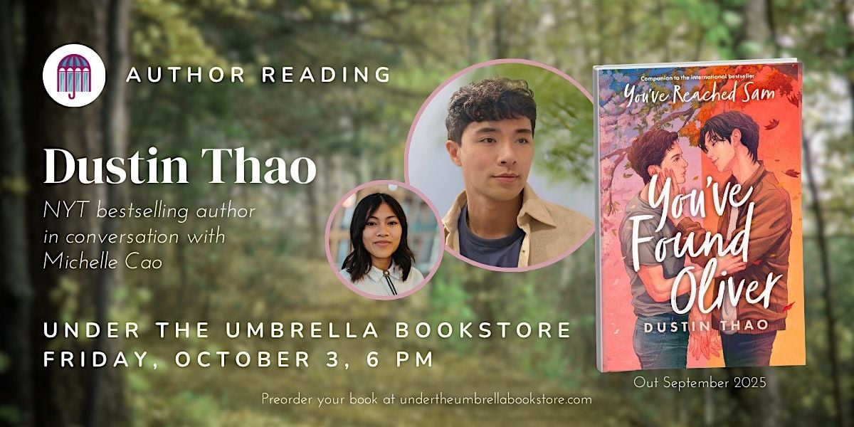 Dustin Thao: You've Found Oliver, 3 October | Event in Salt Lake City | AllEvents
