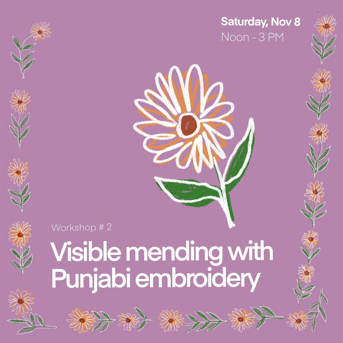 Visible mending with Punjabi embroidery, 8 November | Event in New Westminster | AllEvents