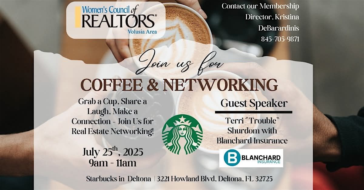 Coffee & networking, 25 July | Event in Deltona | AllEvents