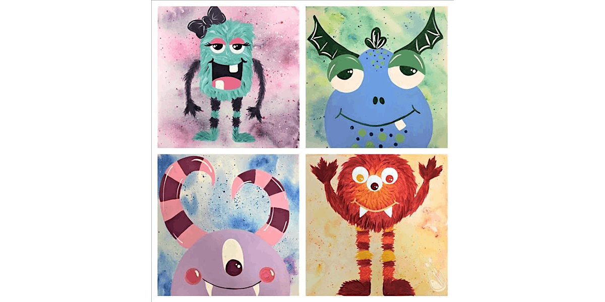 Friendly Monsters - Family Fun - Paint and Sip in Denver | Classpop!™, 23 August | Event in Denver | AllEvents