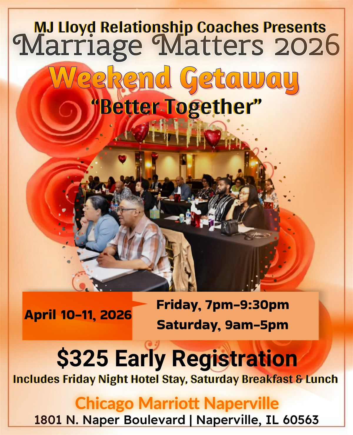 Marriage Matters Weekend Getaway 2026, 10 April | Event in Naperville | AllEvents