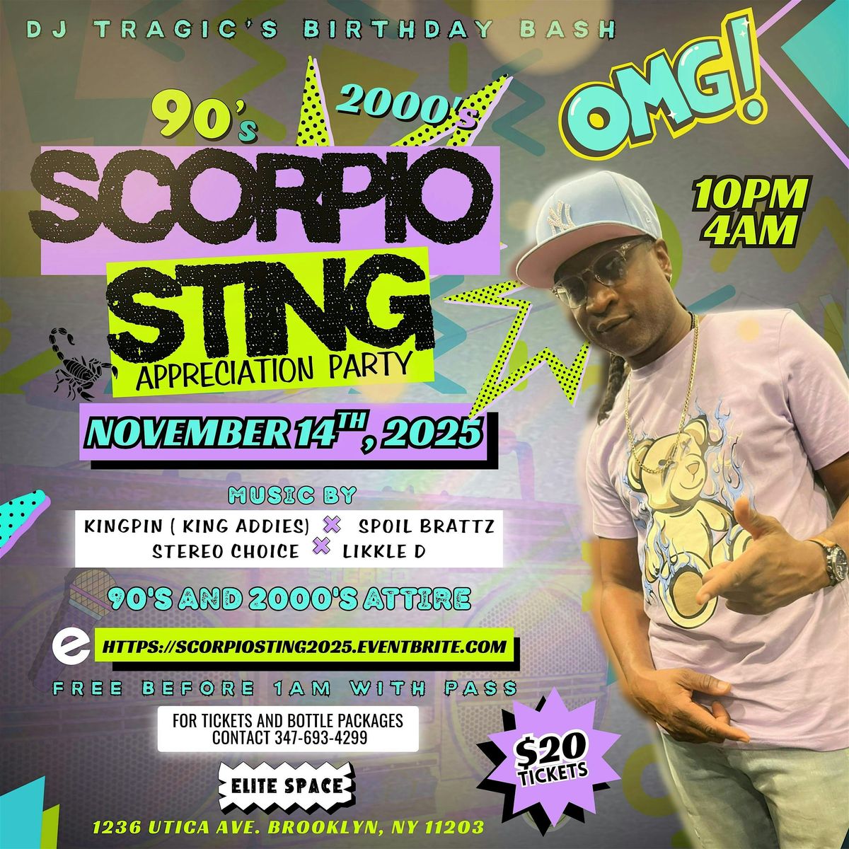 Scorpio Sting Appreciation 2025, 14 November | Event in Brooklyn | AllEvents
