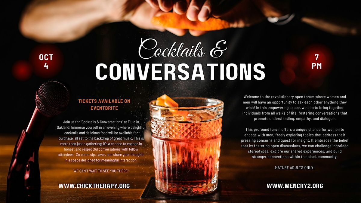 Cocktails & Conversations, 4 October | Event in Oakland | AllEvents