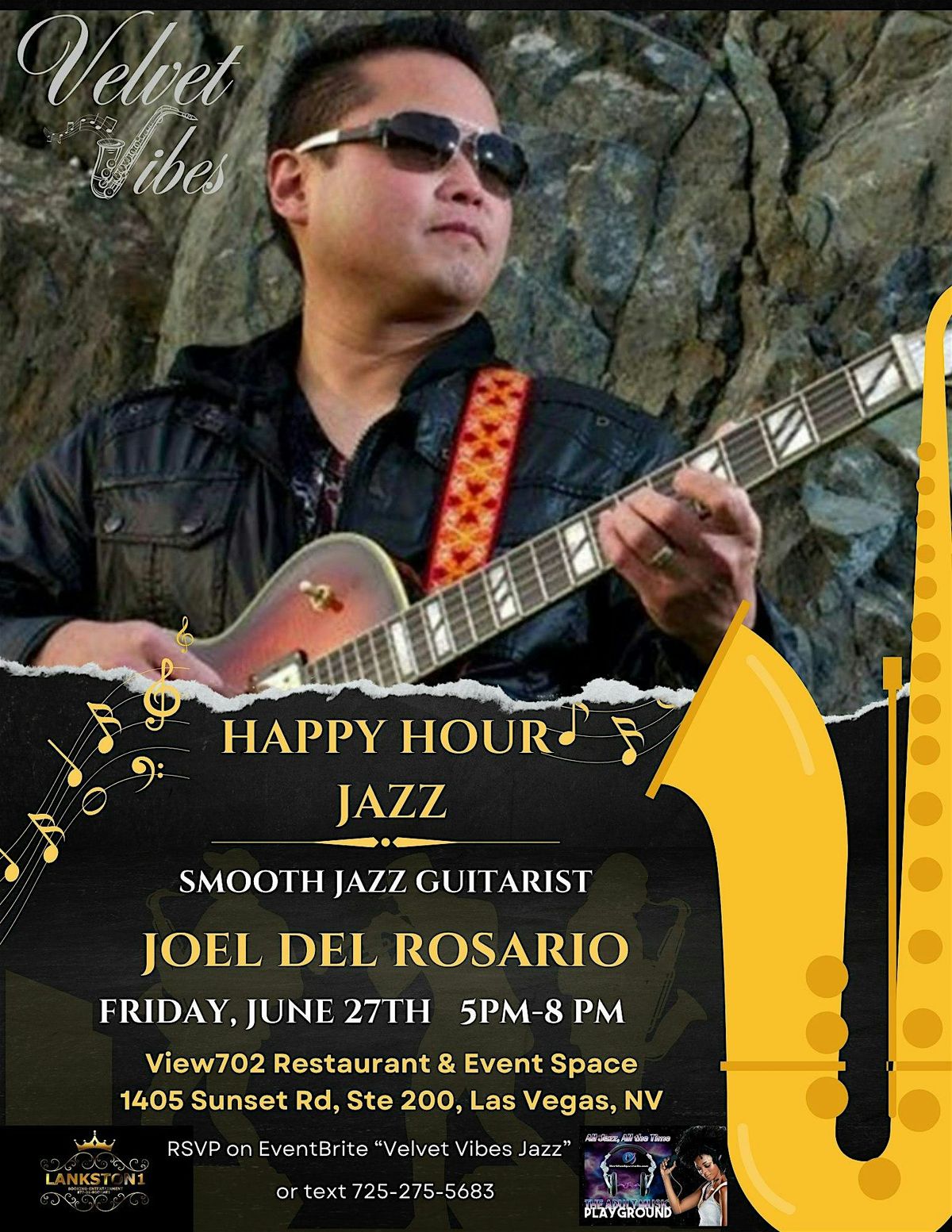 Velvet Vibes Friday "LIVE" Jazz Happy Hour ft Joel Del Rosario, 27 June | Event in Las Vegas | AllEvents