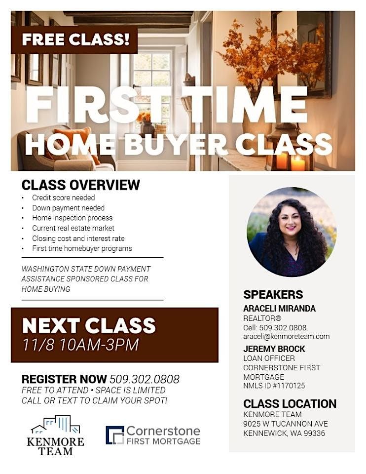 Down Payment Assistance First Time Home Buyers Class, | Event in Kennewick | AllEvents