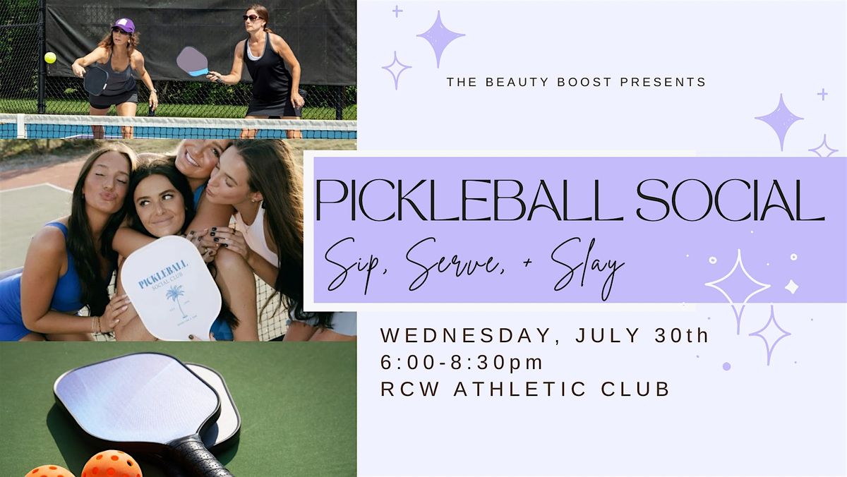 Pickleball Social: Sip, Serve + Slay, 30 July | Event in Lancaster | AllEvents