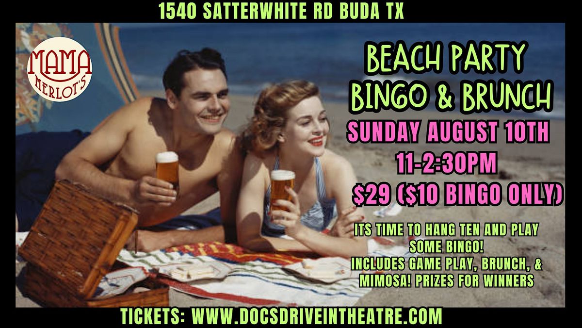Beach Party Bingo & Brunch at the Speakeasy, 10 August | Event in Buda | AllEvents