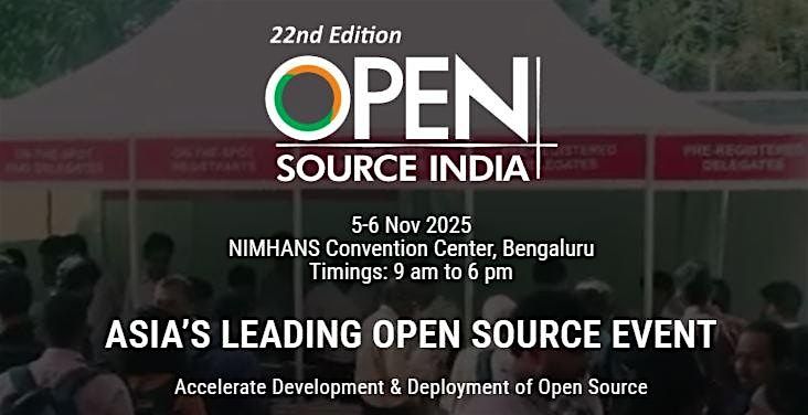 Open Source India 2025, 5 November | Event in Bengaluru | AllEvents