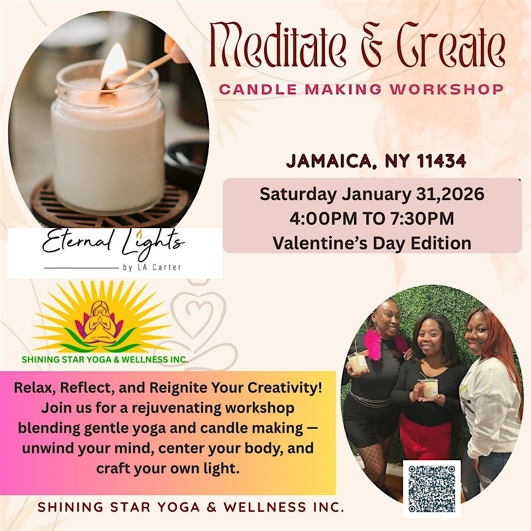 MEDITATE & CREATE ~ CANDLE MAKING SESSION, 31 January | Event in Queens | AllEvents