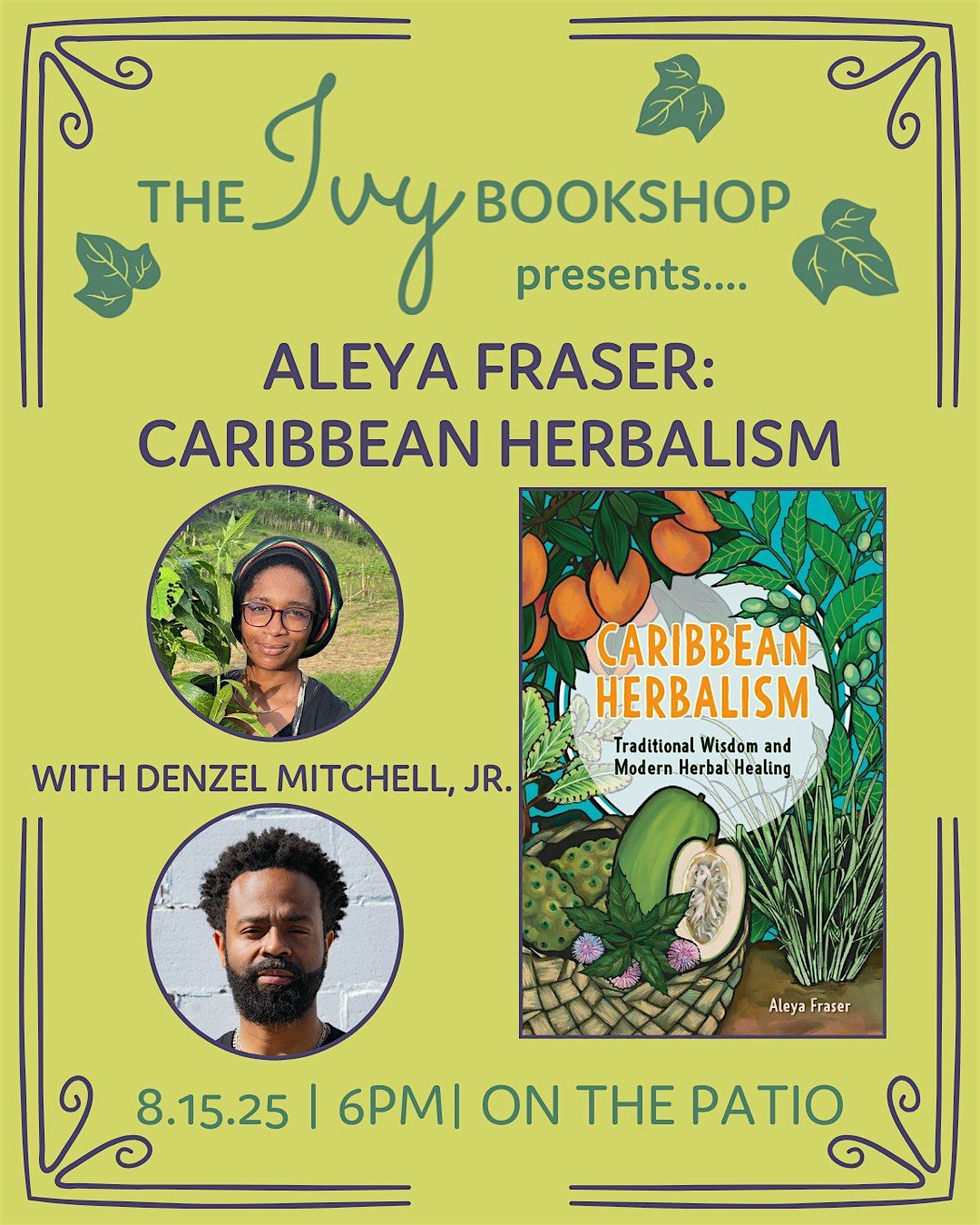 Aleya Fraser: CARIBBEAN HERBALISM (with Denzel Mitchell, Jr.), 15 August | Event in Baltimore | AllEvents