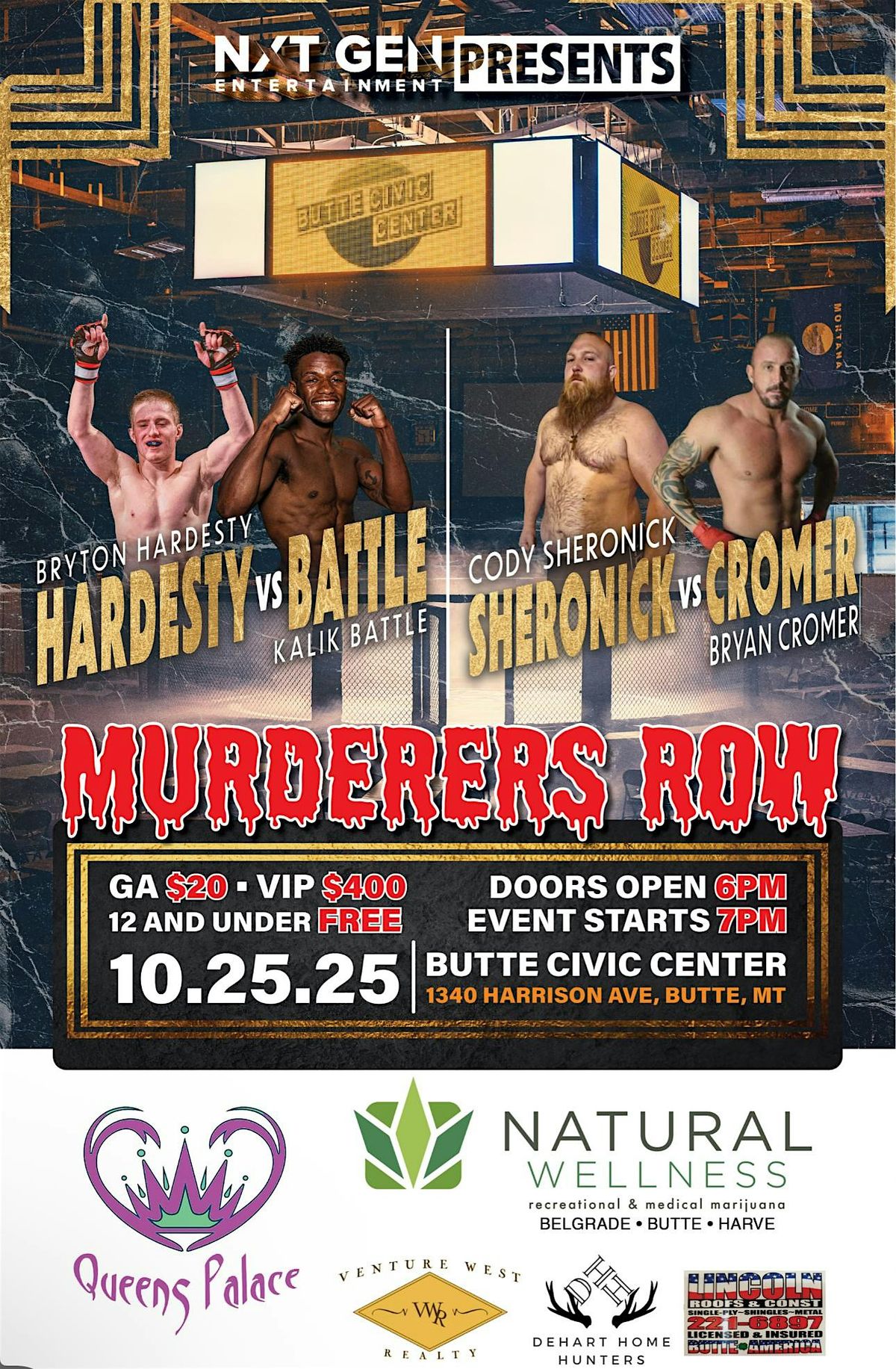 Murderers Row, 25 October | Event in Butte | AllEvents