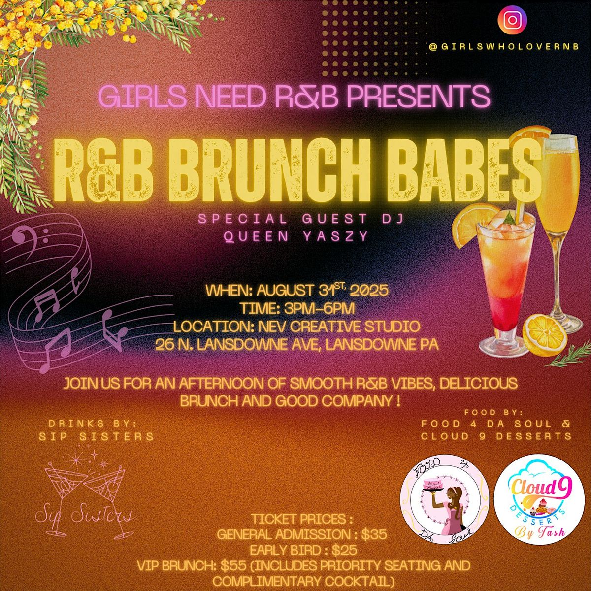 GIRLS NEED RNB - BRUNCH RNB BABES | Event in Lansdowne | AllEvents