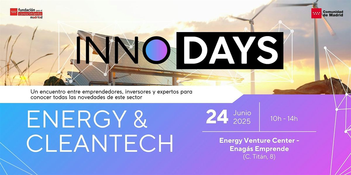 Innoday: Energy & Cleantech, 24 June | Event in Madrid | AllEvents