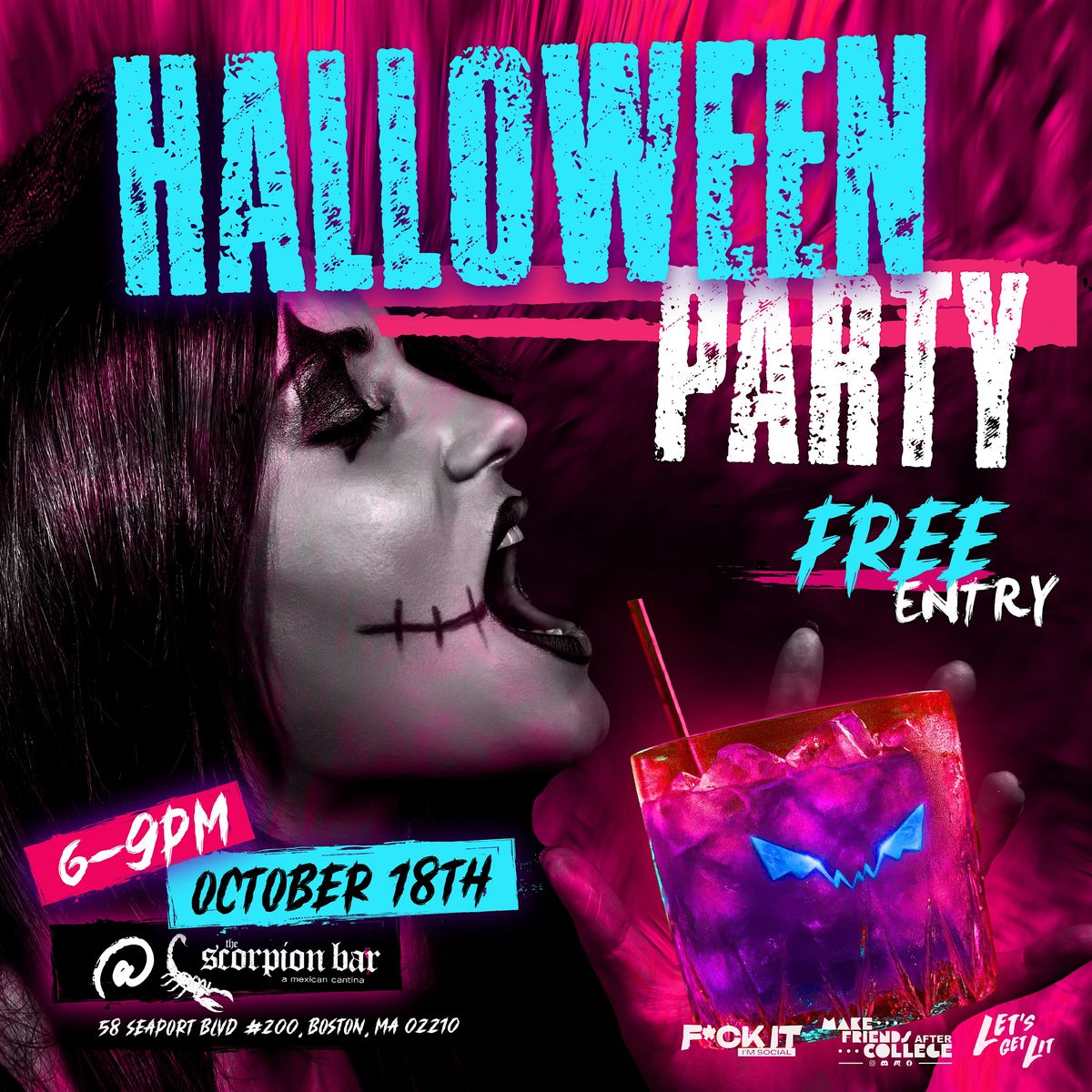 HALLOWEEN PARTY @ SCORPION BAR! FREE!