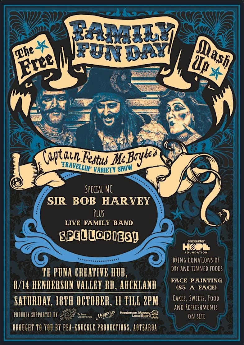 The Free Family Fun Day Mash Up - Te Puna Creative Hub, 18 October | Event in Auckland | AllEvents