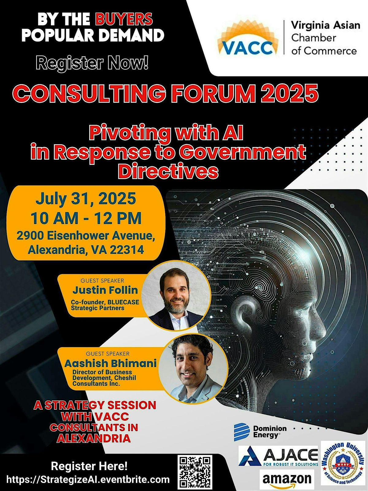CONSULTANTS FORUM:  Pivoting with AI in Response to Government Directives, 31 July | Event in Alexandria | AllEvents
