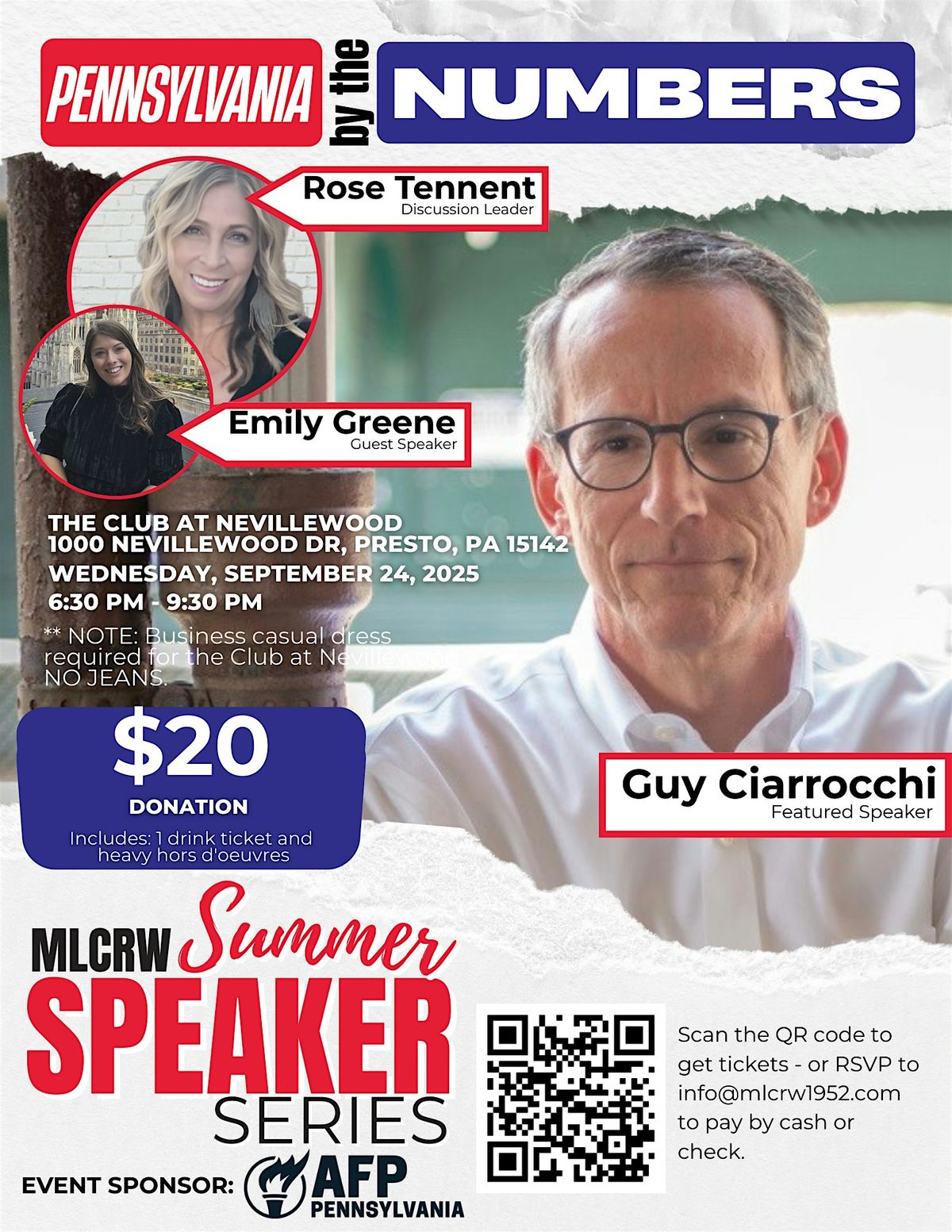 Summer Speaker Series | Pennsylvania by the Numbers with Guy Ciarrocchi, 24 September | Event in Presto | AllEvents