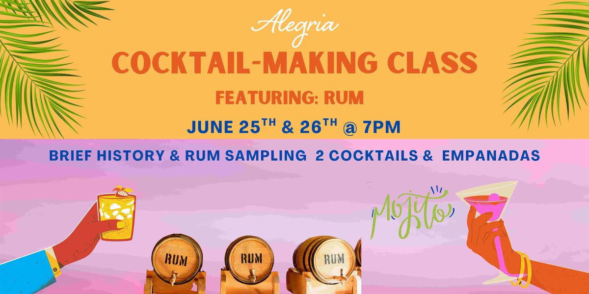 Cocktail Making Class: Featuring Rum, 25 June | Event in Washington | AllEvents