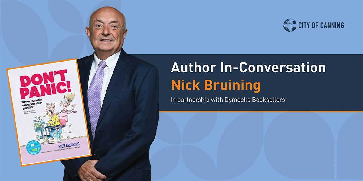 Nick Bruining - Author In-Conversation: Don't Panic, 4 December | Event in Riverton | AllEvents