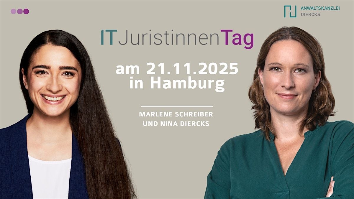 IT-Juristinnen-Tag 2025 – Das BarCamp zu Digitalisierung und Recht, 21 November | Event in Hamburg | AllEvents