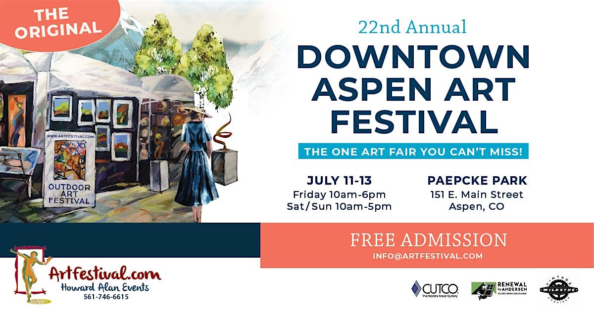 22nd Annual Downtown Aspen Art Festival, 11 July | Event in Aspen | AllEvents