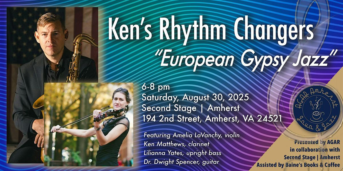 Ken’s Rhythm Changers ”European Gypsy Jazz“, 30 August | Event in Amherst | AllEvents