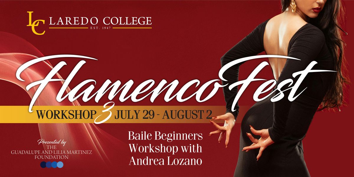 Baile Beginners Workshop with Andrea Lozano (29 July-1 August 1:30-2:45 PM), 29 July | Event in Laredo | AllEvents