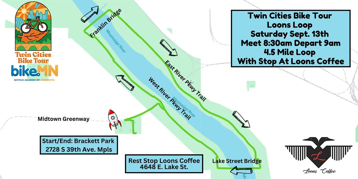 2025 Loons Loop - Bonus Ride for the Twin Cities Bike Tour!, 13 September | Event in Minneapolis | AllEvents