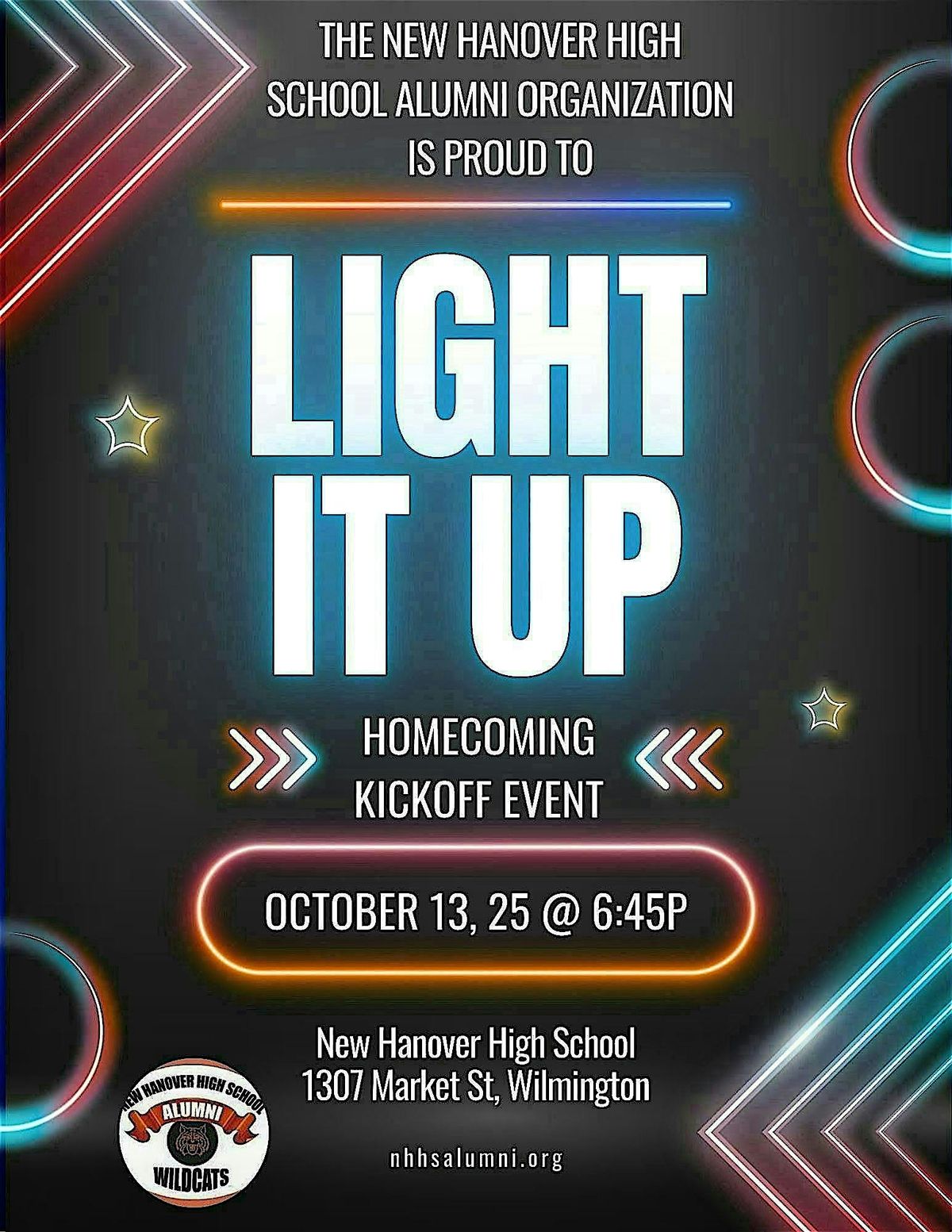 Light It Up! - NHHS Homecoming Kickoff | Event in Wilmington | AllEvents