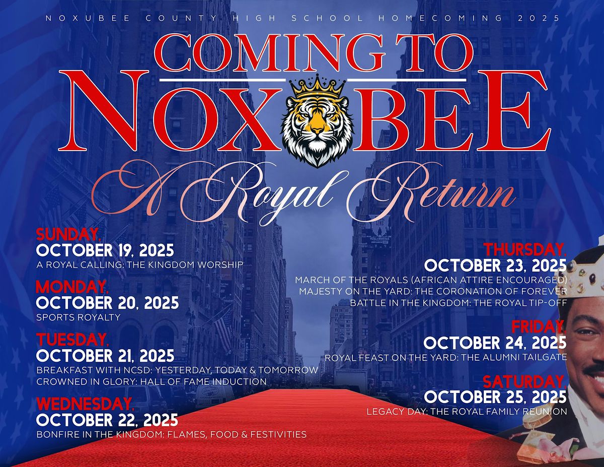 Noxubee County Homecoming 2025: A Royal Return, 24 October | Event in Macon | AllEvents