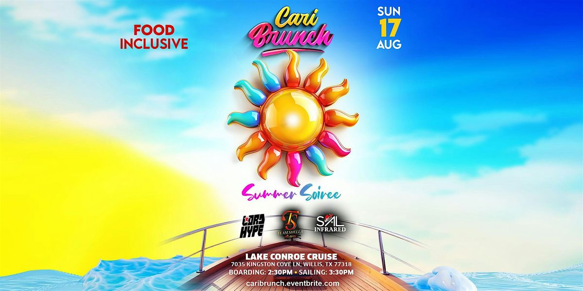 Caribrunch Summer Soiree : Lake Conroe Cruise, 17 August | Event in Willis | AllEvents
