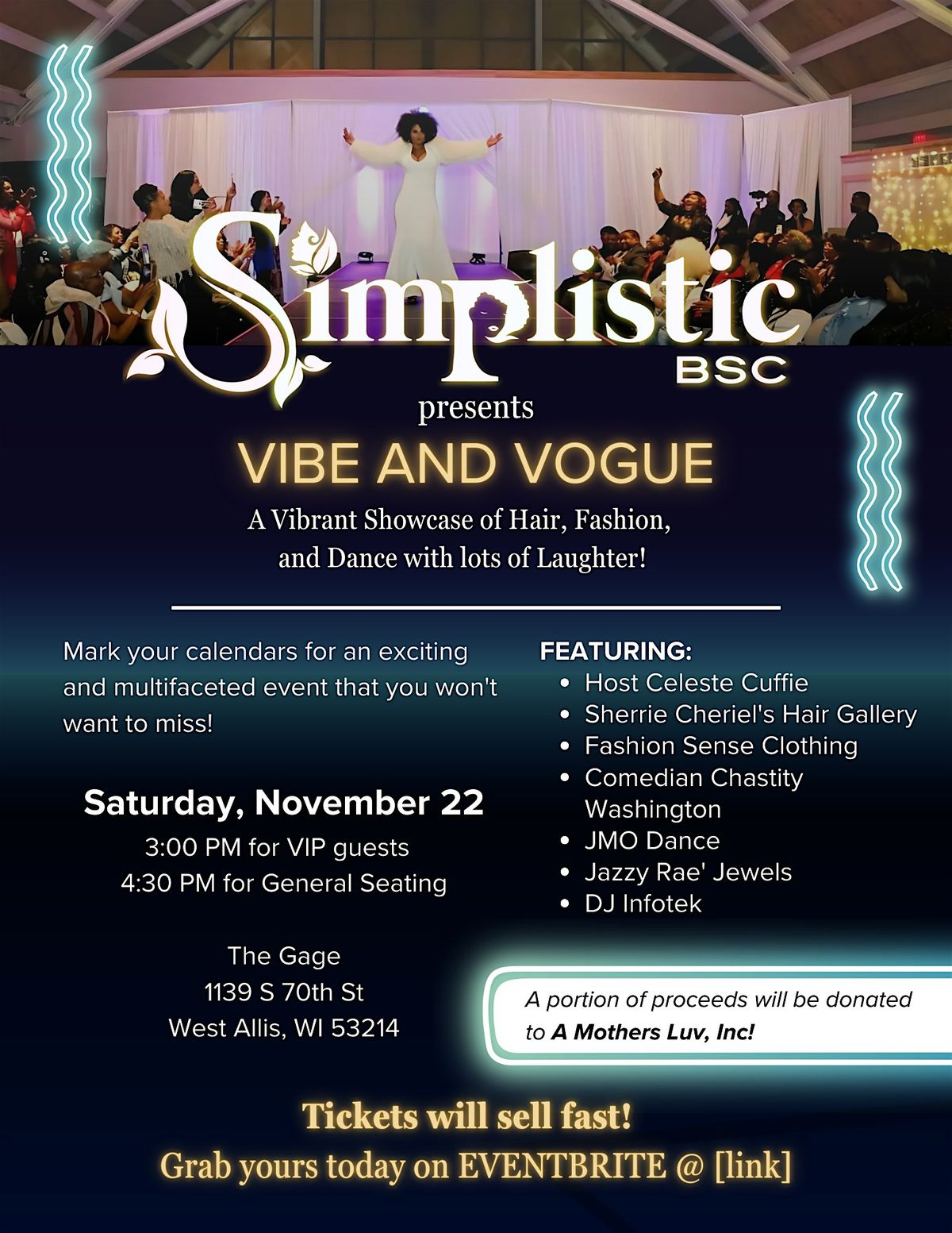 Simplistic BSC Presents Vibe And Vogue, 22 November | Event in West Allis | AllEvents