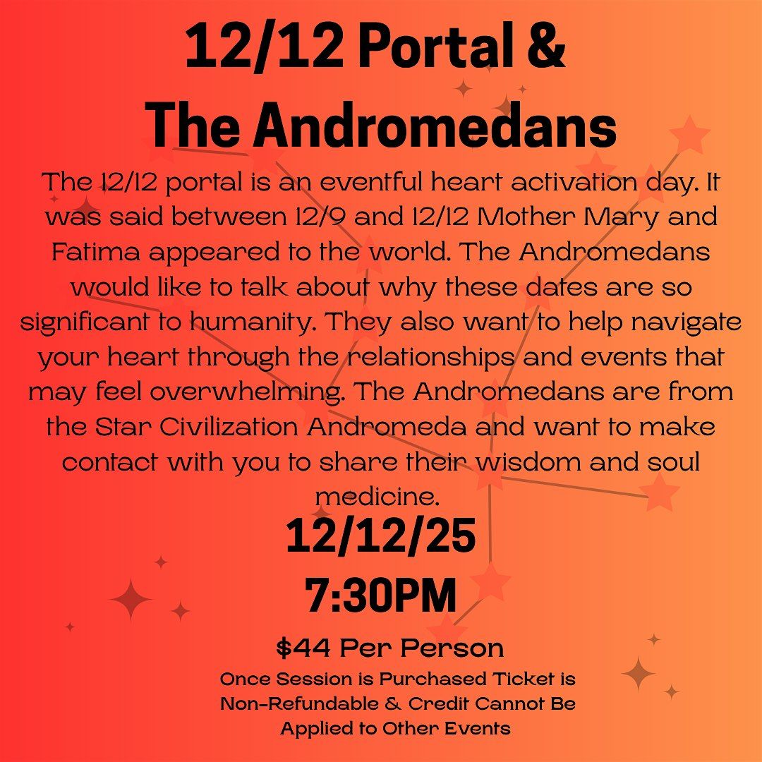 12/12 Portal &  The Andromedans, 12 December | Event in Upland | AllEvents