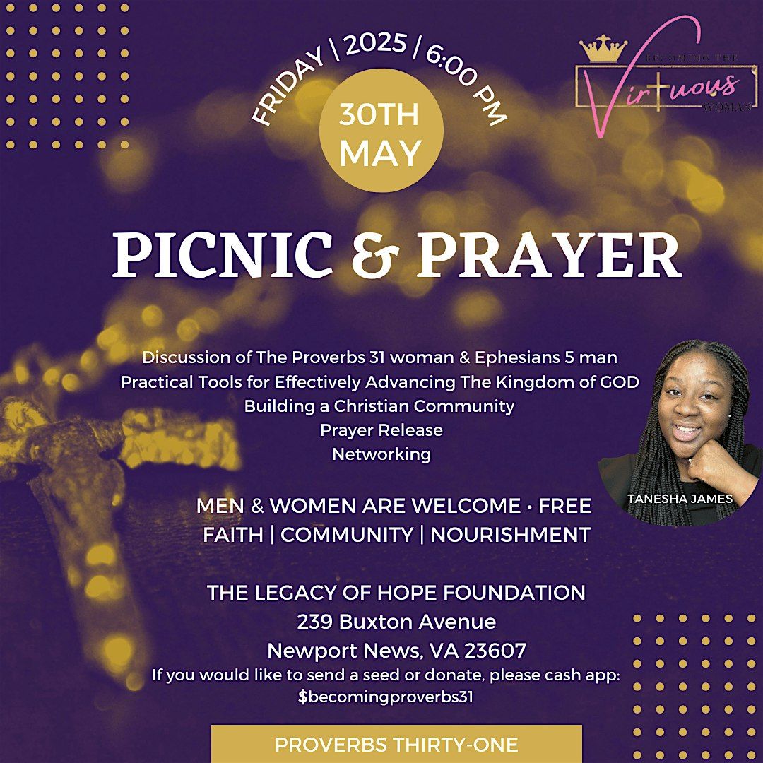 PICNIC & PRAYER, 30 May | Event in Newport News | AllEvents