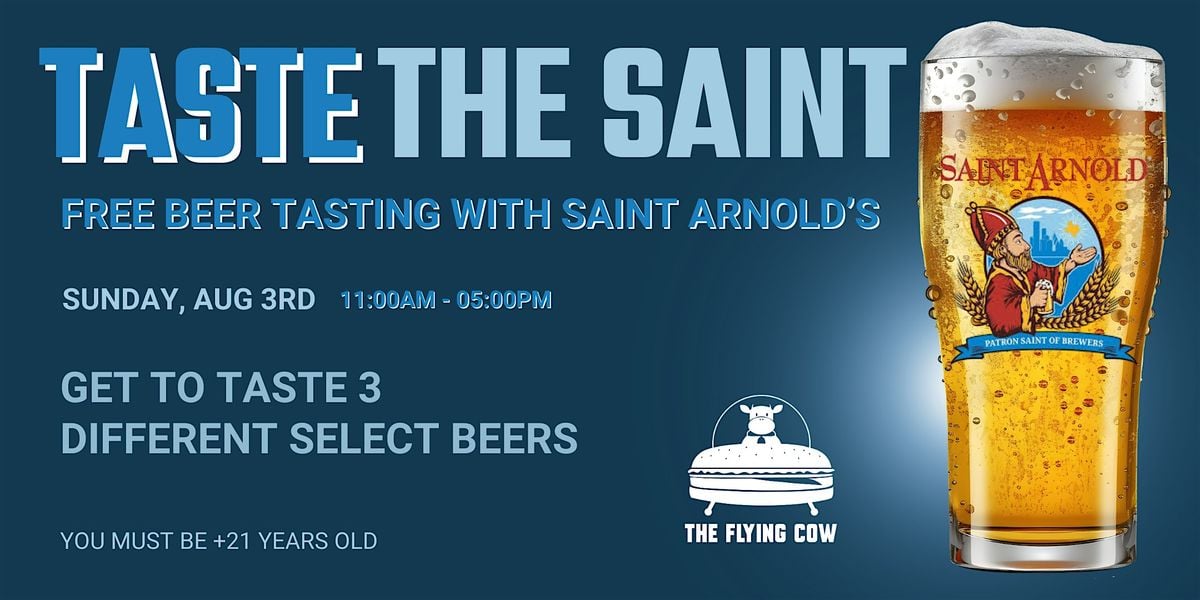Taste The Saint at The Flying Cow, 3 August | Event in Richmond | AllEvents