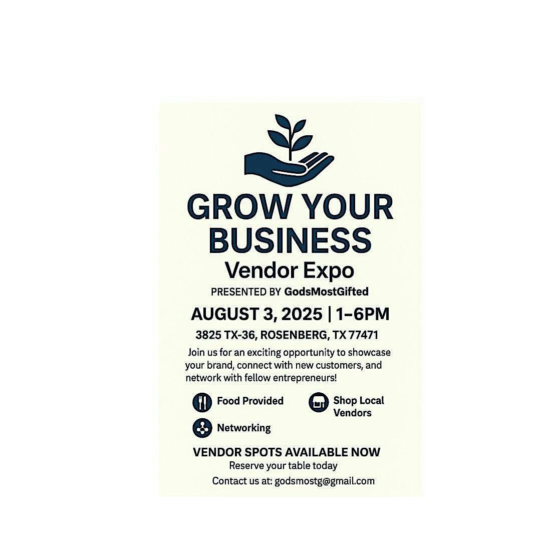 Business Vendor Expo, 3 August | Event in Rosenberg | AllEvents
