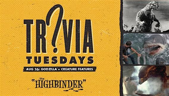 Trivia Tuesday at Alamo Drafthouse DC - Godzilla / Creature Features, 26 August | Event in Washington | AllEvents