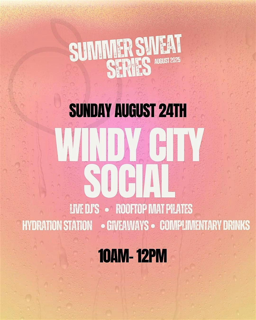 Sweat 219 Summer Series: Windy City Social, 24 August | Event in Munster | AllEvents