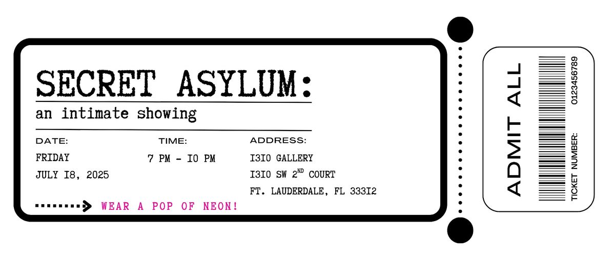 SECRET ASYLUM: An Intimate Showing, 18 July | Event in Fort Lauderdale | AllEvents