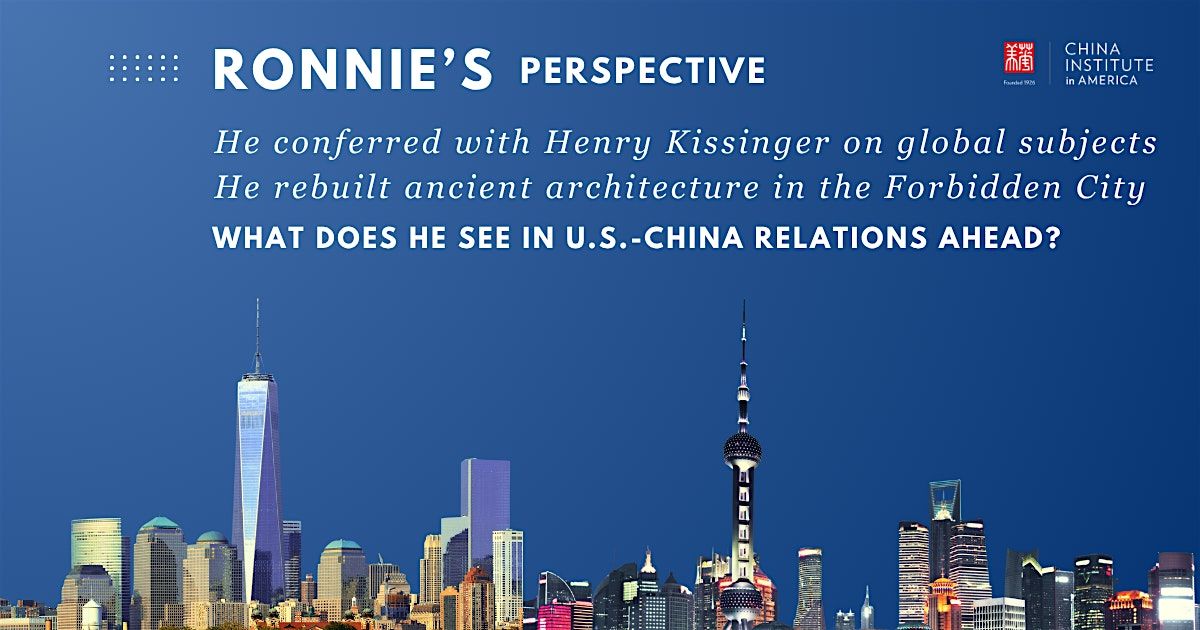 An Exclusive Fireside Chat with Ronnie Chan, 16 October | Event in New York | AllEvents