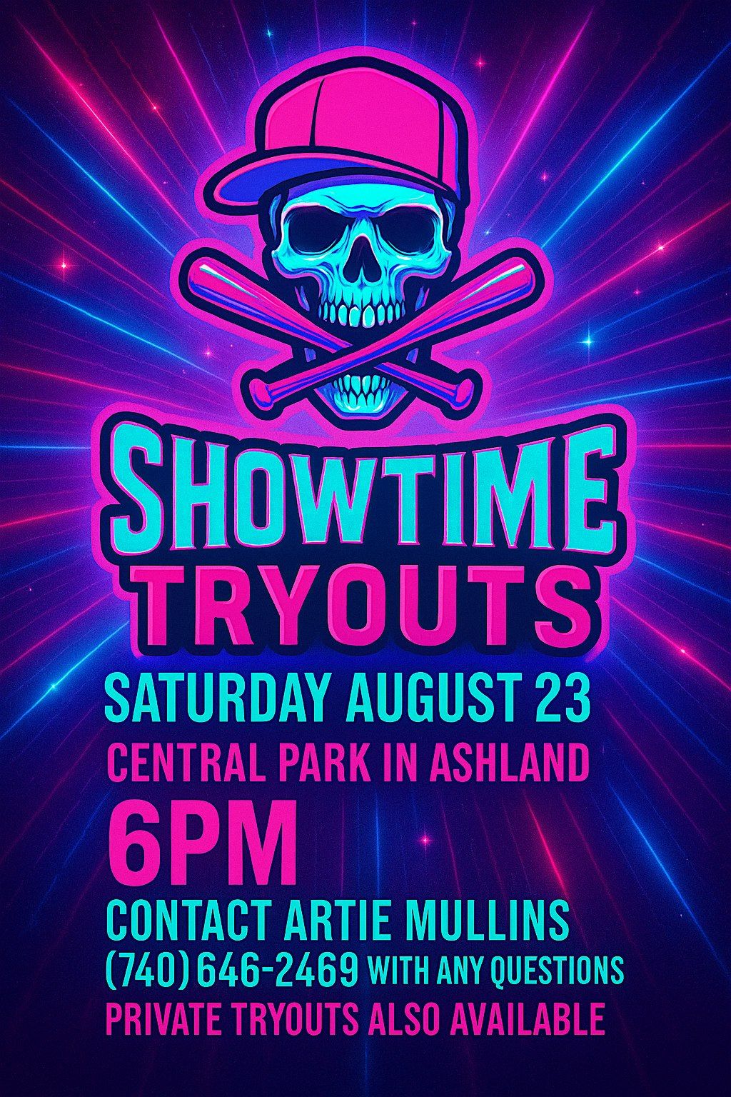 SHOWTIME 13U TRYOUTS, 23 August | Event in Ashland | AllEvents