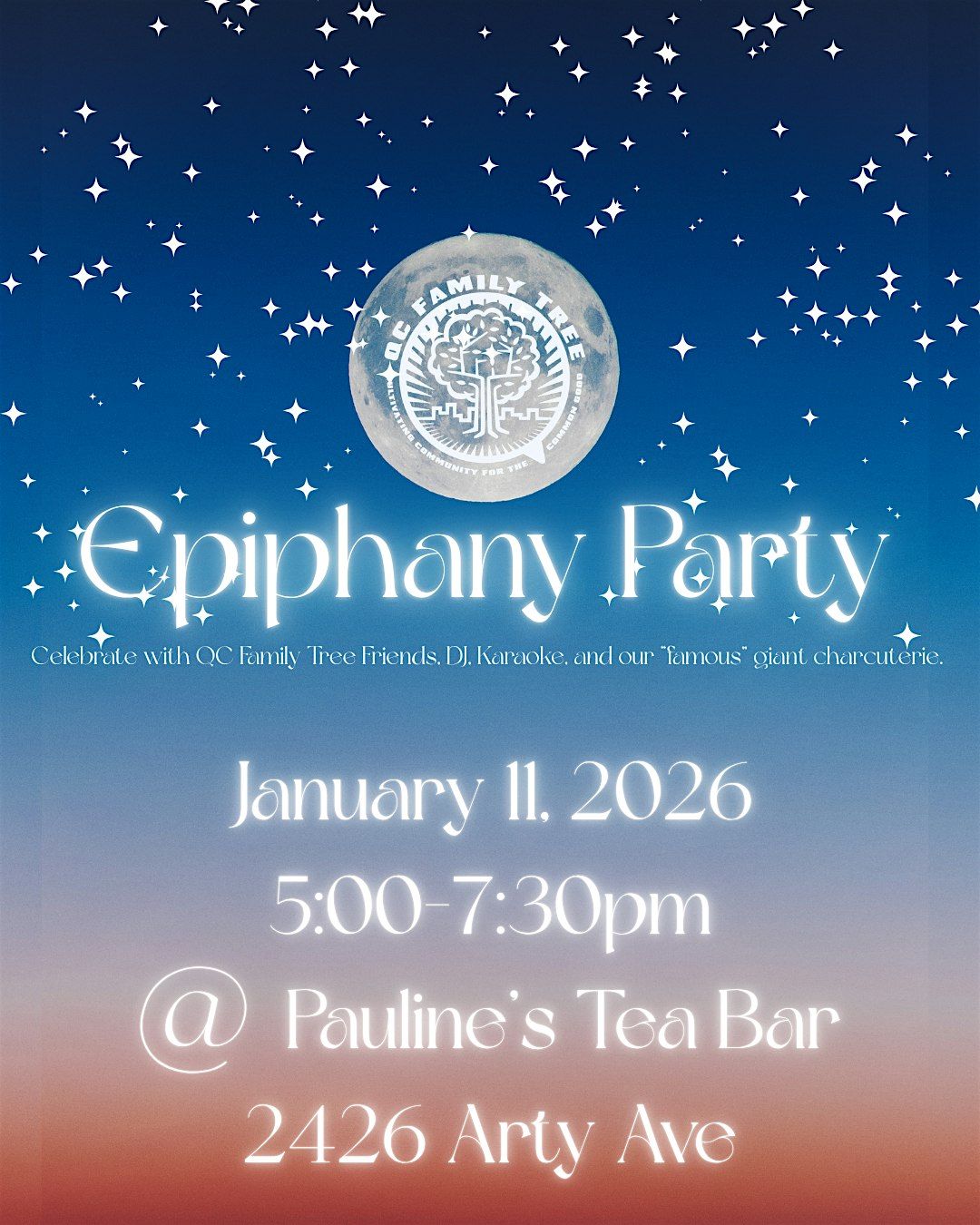 Epiphany Party with QC Family Tree, 11 January | Event in Charlotte | AllEvents